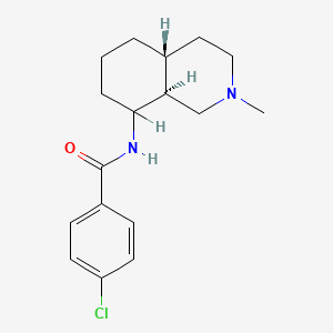 Isoquinoline, decahydro-8-(4-chlorobenzamido)-2-methyl-, (E)-