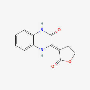 (3Z)-3-(2-oxooxolan-3-ylidene)-1,4-dihydroquinoxalin-2-one