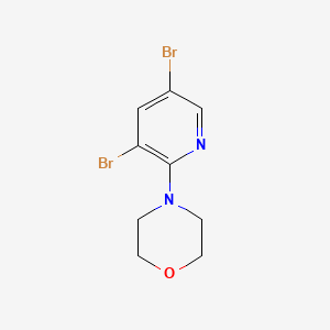 molecular formula C9H10Br2N2O B1376807 4-(3,5-Dibromopyridin-2-yl)morpholine CAS No. 1259313-58-0