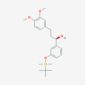 molecular formula C23H34O4Si B1376808 (R)-1-(3-(叔丁基二甲基甲硅烷基氧基)苯基)-3-(3,4-二甲氧基苯基)丙醇 CAS No. 1013621-67-4