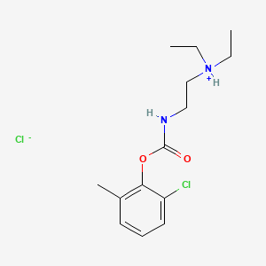 N-(2-(Diethylamino)ethyl)carbamic acid, 6-chloro-o-tolyl ester hydrochloride