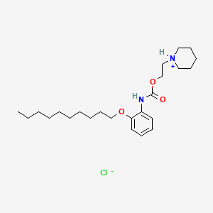 2-piperidin-1-ium-1-ylethyl N-(2-decoxyphenyl)carbamate;chloride