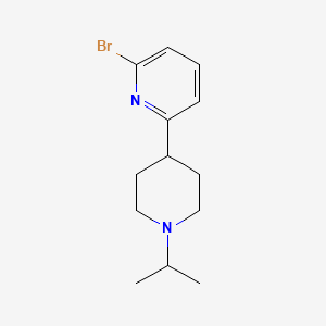 molecular formula C13H19BrN2 B1376823 2-溴-6-(1-异丙基哌啶-4-基)吡啶 CAS No. 1316217-28-3