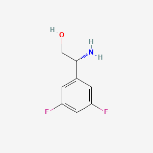 molecular formula C8H9F2NO B1376824 (R)-2-Amino-2-(3,5-difluorophenyl)ethanol CAS No. 957121-38-9