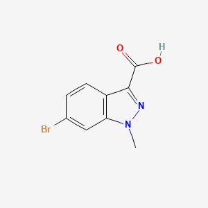 molecular formula C9H7BrN2O2 B1376828 6-Bromo-1-methyl-1H-indazole-3-carboxylic acid CAS No. 1021859-29-9