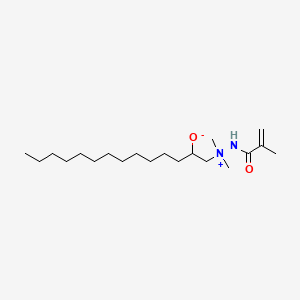 Hydrazinium, 1,1-dimethyl-1-(2-hydroxytetradecyl)-2-(2-methyl-1-oxo-2-propenyl)-, hydroxide, inner salt