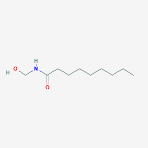 molecular formula C10H21NO2 B137683 N-(羟甲基)壬酰胺 CAS No. 130535-83-0