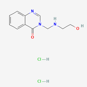 4(3H)-Quinazolinone, 3-(((2-hydroxyethyl)amino)methyl)-, dihydrochloride