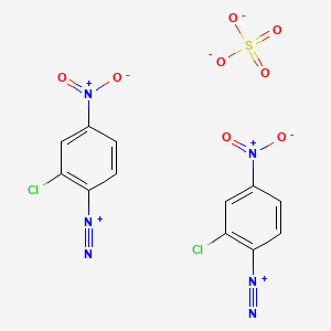 2-chloro-4-nitrobenzenediazonium;sulfate