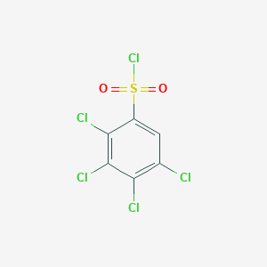 molecular formula C6HCl5O2S B13768347 2,3,4,5-Tetrachlorobenzene-1-sulfonyl chloride CAS No. 51527-63-0