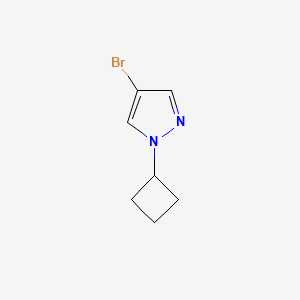 molecular formula C7H9BrN2 B1376836 4-溴-1-环丁基吡唑 CAS No. 1002309-50-3