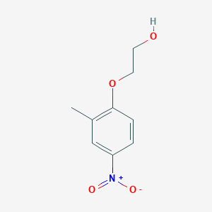 molecular formula C9H11NO4 B1376838 2-(2-甲基-4-硝基苯氧基)-乙醇 CAS No. 1353946-19-6