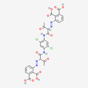 3,3'-[(2,5-Dichloro-1,4-phenylene)bis[imino(1-acetyl-2-oxoethane-1,2-diyl)azo]]bisphthalic acid