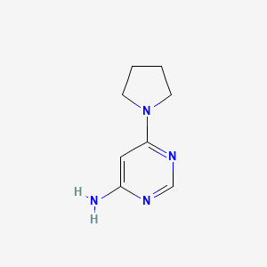 molecular formula C8H12N4 B1376842 6-(吡咯烷-1-基)嘧啶-4-胺 CAS No. 76620-99-0
