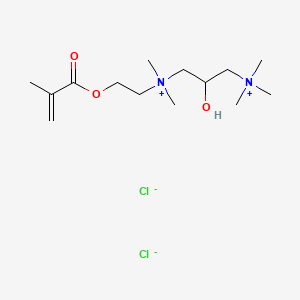 1,3-Propanediaminium, 2-hydroxy-N,N,N,N',N'-pentamethyl-N'-(2-((2-methyl-1-oxo-2-propenyl)oxy)ethyl)-, dichloride