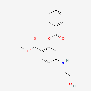 Methyl 2-(benzoyloxy)-4-[(2-hydroxyethyl)amino]benzoate