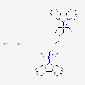 Ammonium, hexamethylenebis(fluoren-9-yldiethyl-, dibromide