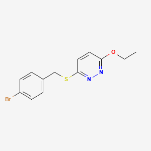 3-[(4-Bromobenzyl)sulfanyl]-6-ethoxypyridazine