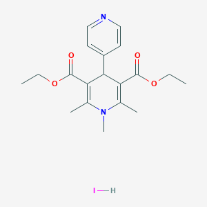 Diethyl 1,2,6-trimethyl-1,4-dihydro[4,4'-bipyridine]-3,5-dicarboxylate--hydrogen iodide (1/1)