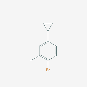molecular formula C10H11B B1376847 1-Bromo-4-cyclopropyl-2-methylbenzene CAS No. 1353854-72-4