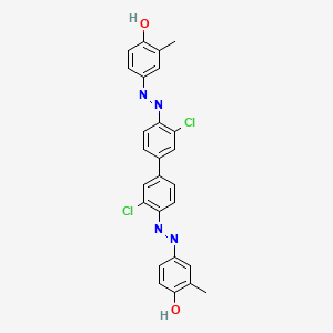 Phenol, 4,4'-[(3,3'-dichloro[1,1'-biphenyl]-4,4'-diyl)bis(azo)]bis[2-methyl-