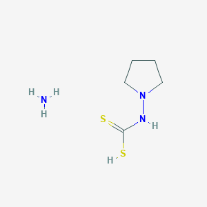 molecular formula C5H13N3S2 B13768474 Azane;pyrrolidin-1-ylcarbamodithioic acid CAS No. 69230-87-1