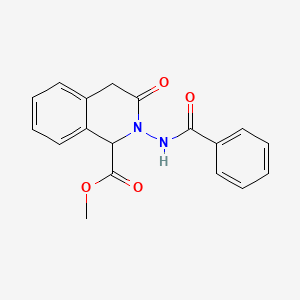 Methyl 2-benzamido-3-oxo-1,4-dihydroisoquinoline-1-carboxylate