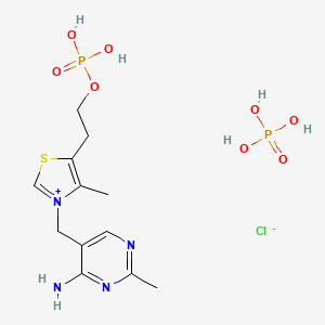 2-[3-[(4-amino-2-methylpyrimidin-5-yl)methyl]-4-methyl-1,3-thiazol-3-ium-5-yl]ethyl dihydrogen phosphate;phosphoric acid;chloride