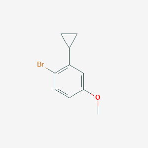 molecular formula C10H11BrO B1376850 1-溴-2-环丙基-4-甲氧基苯 CAS No. 1353854-54-2