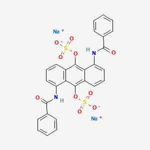 Disodium 1,5-dibenzamidoanthracene-9,10-diyl bis(sulphate)