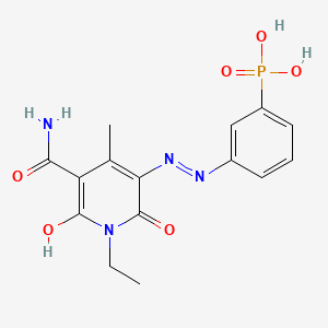 Phosphonic acid, [3-[[5-(aminocarbonyl)-1-ethyl-1,6-dihydro-2-hydroxy-4-methyl-6-oxo-3-pyridinyl]azo]phenyl]-