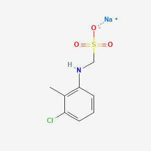 Methanesulfonic acid, [(3-chloro-2-methylphenyl)amino]-, monosodium salt