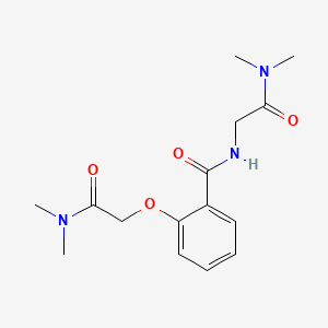 2-[2-(dimethylamino)-2-oxoethoxy]-N-[2-(dimethylamino)-2-oxoethyl]benzamide