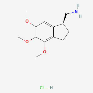 (S)-(+)-(4,5,6-Trimethoxy-2,3-dihydro-1H-inden-1-yl)methanamine hydrochloride