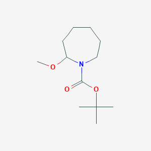 molecular formula C12H23NO3 B1376858 1-Boc-2-methoxy-azepane CAS No. 1257080-99-1