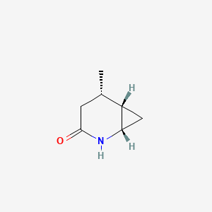 molecular formula C7H11NO B13768601 (1S,5S,6S)-5-Methyl-2-azabicyclo[4.1.0]heptan-3-one CAS No. 566151-87-9