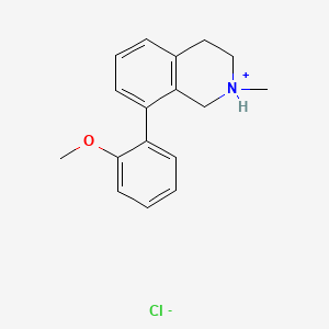 molecular formula C17H20ClNO B13768607 1,2,3,4-Tetrahydro-8-(o-methoxyphenyl)-2-methylisoquinoline hydrochloride CAS No. 74192-76-0