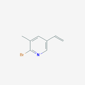 molecular formula C8H8BrN B1376862 2-Bromo-3-methyl-5-vinylpyridine CAS No. 1353497-12-7