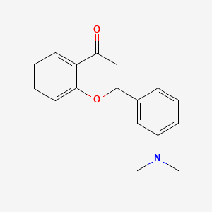 4h-1-Benzopyran-4-one,2-[3-(dimethylamino)phenyl]-