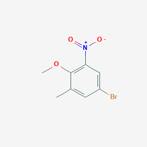 molecular formula C8H8BrNO3 B1376871 4-Bromo-2-methyl-6-nitroanisole CAS No. 1375069-27-4