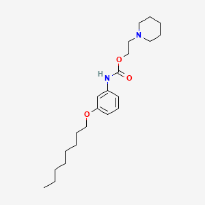 2-(1-piperidyl)ethyl N-(3-octoxyphenyl)carbamate