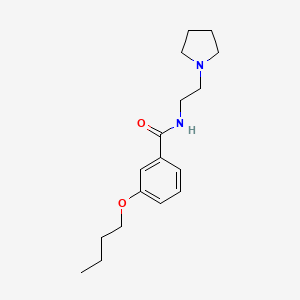 Benzamide, 3-butoxy-N-(2-(pyrrolidinyl)ethyl)-