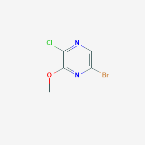 molecular formula C5H4BrClN2O B1376875 5-Bromo-2-chloro-3-methoxypyrazine CAS No. 89283-94-3