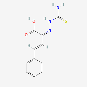 (E,2Z)-2-(carbamothioylhydrazinylidene)-4-phenylbut-3-enoic acid