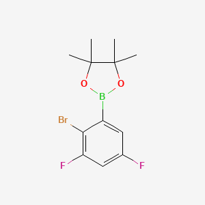 2-(2-Bromo-3,5-difluorophenyl)-4,4,5,5-tetramethyl-1,3,2-dioxaborolane