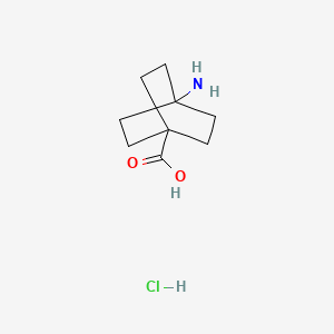 molecular formula C9H16ClNO2 B1376884 4-氨基双环[2.2.2]辛烷-1-羧酸盐酸盐 CAS No. 854214-59-8