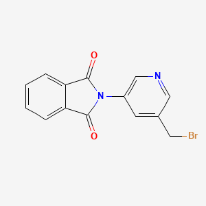 molecular formula C14H9BrN2O2 B1376892 2-(5-(溴甲基)吡啶-3-基)异吲哚啉-1,3-二酮 CAS No. 954240-66-5