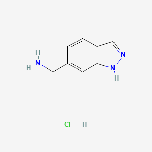 molecular formula C8H10ClN3 B1376897 (1H-インダゾール-6-イル)メタンアミン塩酸塩 CAS No. 943845-79-2