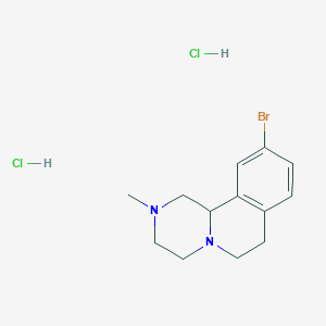 molecular formula C13H19BrCl2N2 B1376898 10-Bromo-2-methyl-2,3,4,6,7,11b-hexahydro-1H-pyrazino[2,1-a]isoquinoline dihydrochloride CAS No. 1188264-49-4