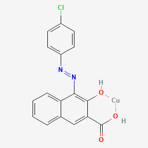 Copper, [4-[(4-chlorophenyl)azo]-3-(hydroxy-kappaO)-2-naphthalenecarboxylato(2-)-kappaO]-